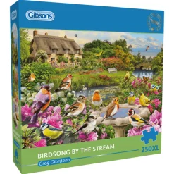 Birdsong By The Stream Extra ,Large 250 Piece Jigsaw Puzzle