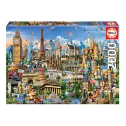 Europe-landmarks-puzzle-2000-Piece-Jigsaw-Puzzle