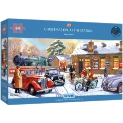 Gibsons Christmas Eve At The Station 636 Piece Puzzle