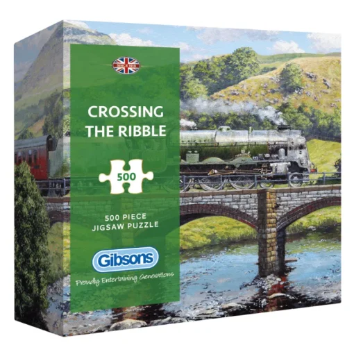Gibsons Crossing the Ribble 500 Piece Jigsaw Puzzle