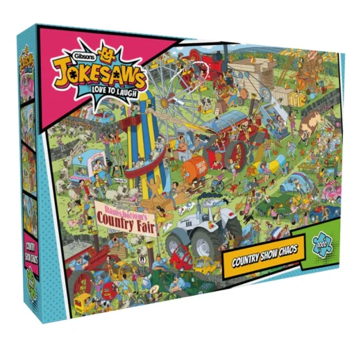 Jokesaws Country Show Chaos 1000 Piece Jigsaw