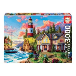 Lighthouse-and-Cottage-3000piece-Jigsaw-Puzzle