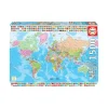 Map Of The World With Flags 1500 Piece Jigsaw