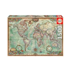 Political Map of the World 1500 piece Jigsaw Puzzle